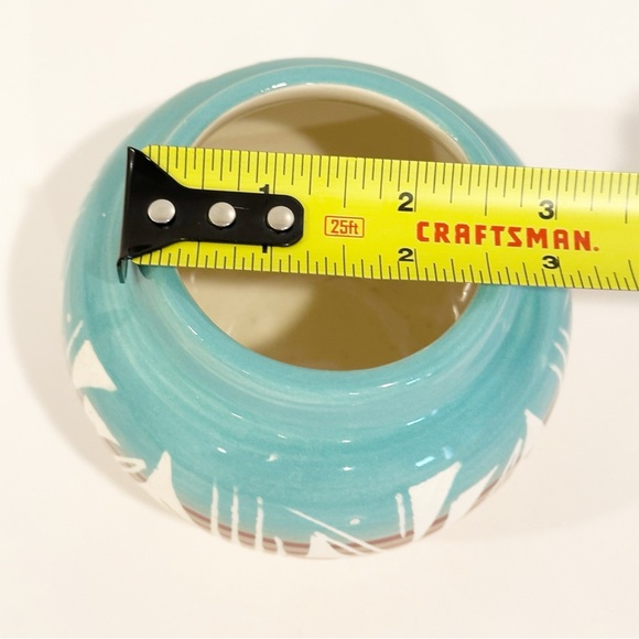 Vintage Navajo Western Southwestern Handmade Vase Bowl Pottery Home Decor - Picture 2 of 5